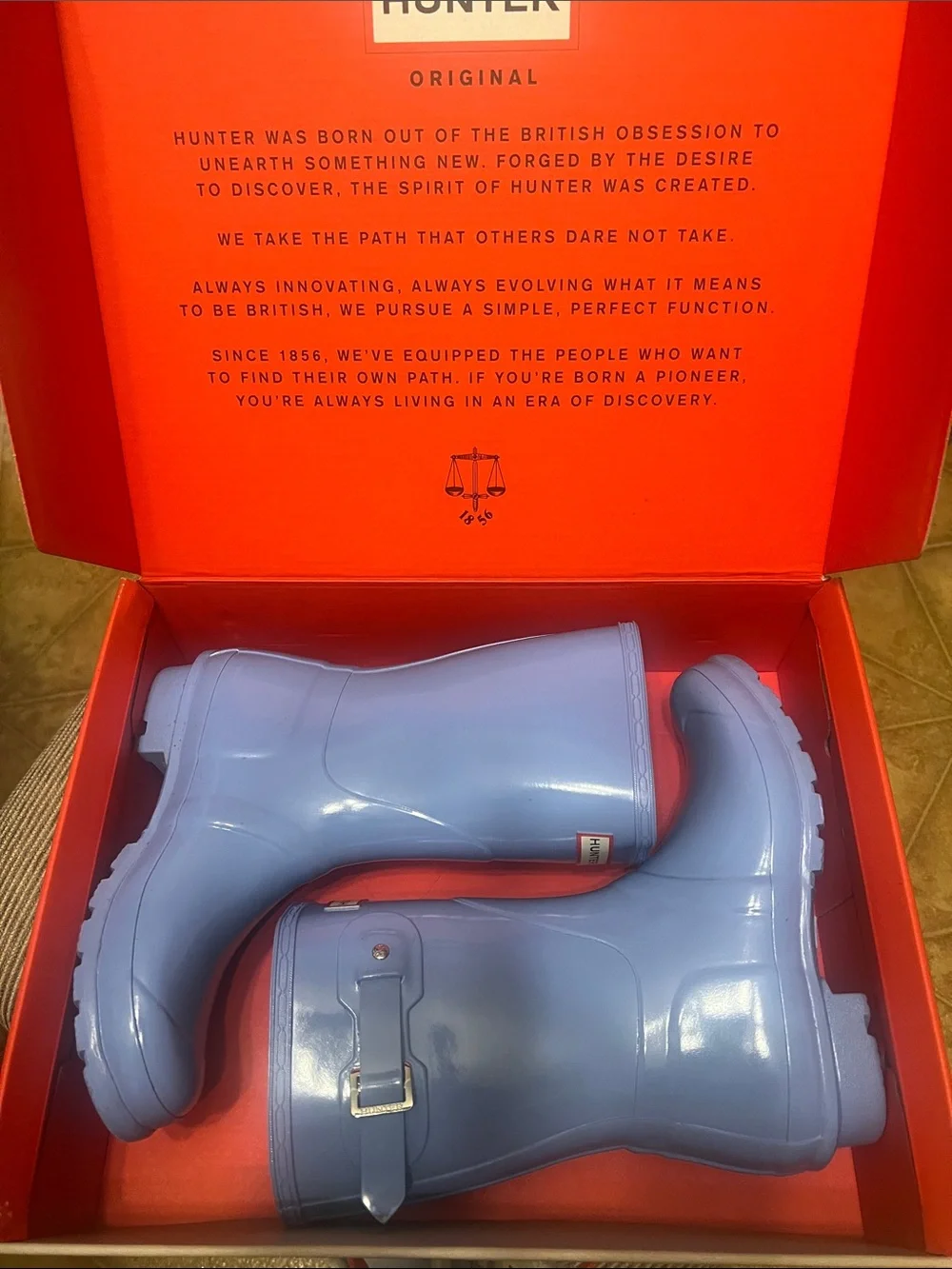 Hunter Women's Light Lavender Short Rain Boots